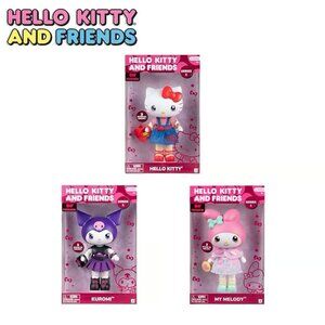 Hello Kitty & Friends Premier Dolls 8”- Hello Kitty, My Melody & Kuromi Set NEW